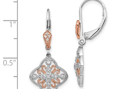 14k White Gold Earrings Style EM5547 - Classique Jewelry Inc.