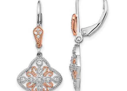 14k White Gold Earrings Style EM5547 - Classique Jewelry Inc.