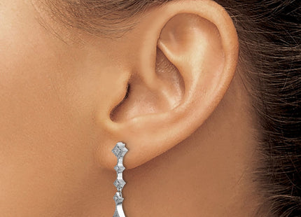 14k White Gold Earrings Style EM5555 - Classique Jewelry Inc.