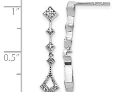 14k White Gold Earrings Style EM5555 - Classique Jewelry Inc.