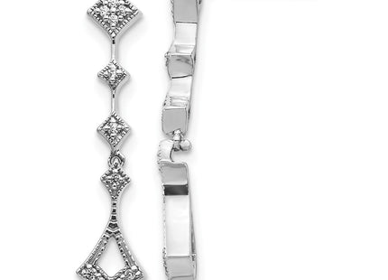 14k White Gold Earrings Style EM5555 - Classique Jewelry Inc.