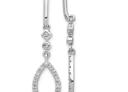 14k White Gold Earrings Style EM5558 - Classique Jewelry Inc.
