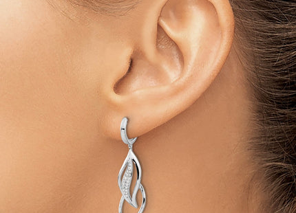 14k White Gold Earrings Style EM5560 - Classique Jewelry Inc.