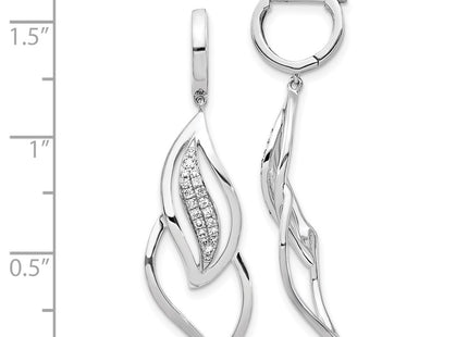 14k White Gold Earrings Style EM5560 - Classique Jewelry Inc.