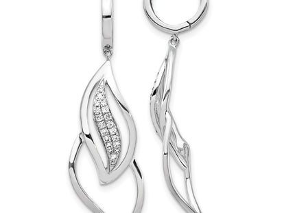 14k White Gold Earrings Style EM5560 - Classique Jewelry Inc.