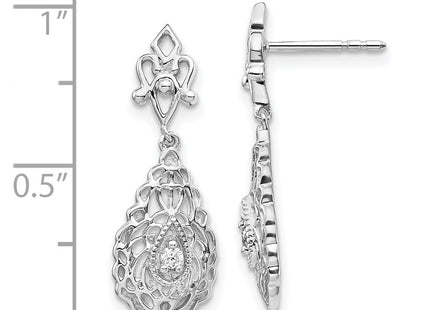 14k White Gold Earrings Style EM5561 - Classique Jewelry Inc.