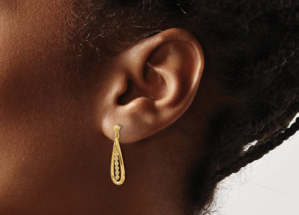 14k Yellow Gold Earrings Style EM5563 - Classique Jewelry Inc.
