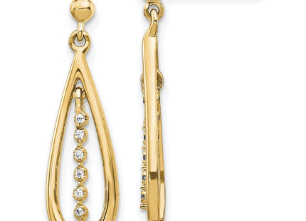 14k Yellow Gold Earrings Style EM5563 - Classique Jewelry Inc.