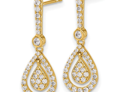 14k Yellow Gold Earrings Style EM5564 - Classique Jewelry Inc.