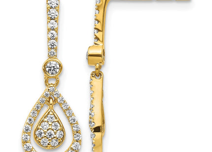 14k Yellow Gold Earrings Style EM5564 - Classique Jewelry Inc.