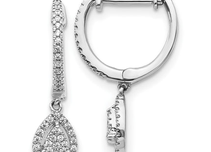 14k White Gold Earrings Style EM5570 - Classique Jewelry Inc.