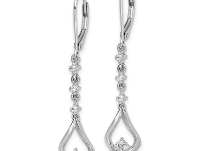 14k White Gold Earrings Style EM5573 - Classique Jewelry Inc.