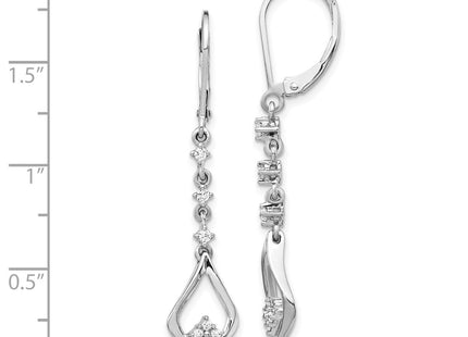 14k White Gold Earrings Style EM5573 - Classique Jewelry Inc.