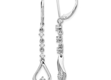 14k White Gold Earrings Style EM5573 - Classique Jewelry Inc.