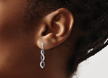 14k White Gold Earrings Style EM5575 - Classique Jewelry Inc.