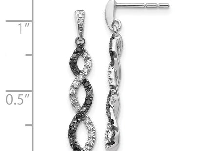14k White Gold Earrings Style EM5575 - Classique Jewelry Inc.