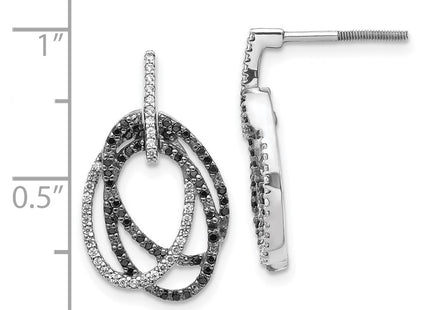 14k White Gold Earrings Style EM5576 - Classique Jewelry Inc.
