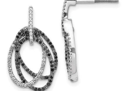 14k White Gold Earrings Style EM5576 - Classique Jewelry Inc.