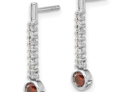 14k White Gold Earrings Style EM5577 - Classique Jewelry Inc.