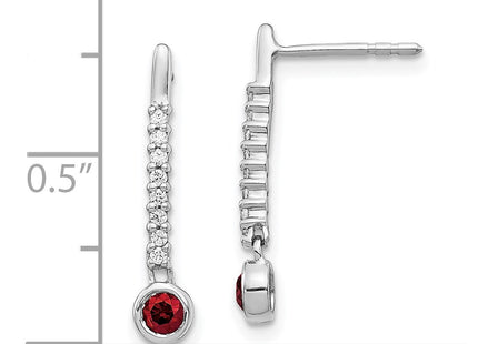 14k White Gold Earrings Style EM5577 - Classique Jewelry Inc.