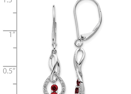 14k White Gold Earrings Style EM5581 - Classique Jewelry Inc.