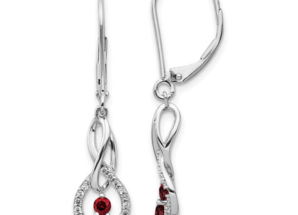 14k White Gold Earrings Style EM5581 - Classique Jewelry Inc.