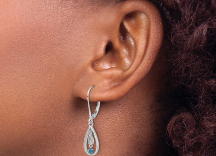 14k White Gold Earrings Style EM5582 - Classique Jewelry Inc.