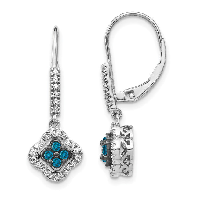 14k White Gold Earrings Style EM5583 - Classique Jewelry Inc.
