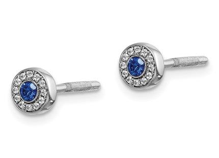 14k White Gold Earrings Style EM5586 - Classique Jewelry Inc.