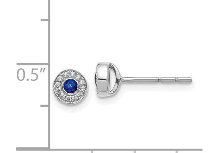 14k White Gold Earrings Style EM5586 - Classique Jewelry Inc.