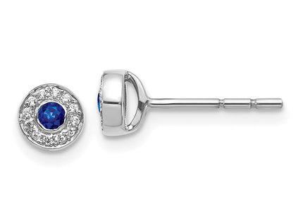 14k White Gold Earrings Style EM5586 - Classique Jewelry Inc.