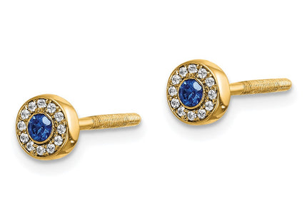 14k Yellow Gold Earrings Style EM5586 - Classique Jewelry Inc.