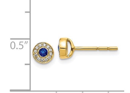 14k Yellow Gold Earrings Style EM5586 - Classique Jewelry Inc.