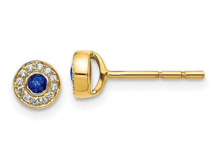 14k Yellow Gold Earrings Style EM5586 - Classique Jewelry Inc.