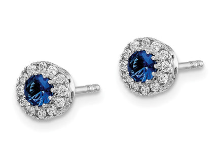 14k White Gold Earrings Style EM5588 - Classique Jewelry Inc.