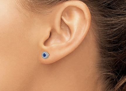 14k White Gold Earrings Style EM5588 - Classique Jewelry Inc.