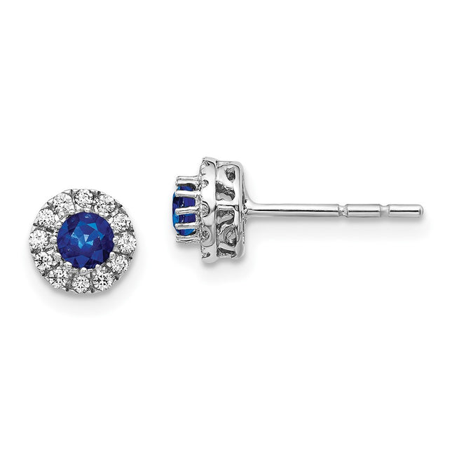 14k White Gold Earrings Style EM5588 - Classique Jewelry Inc.