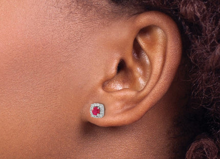 14k White Gold Earrings Style EM5589 - Classique Jewelry Inc.