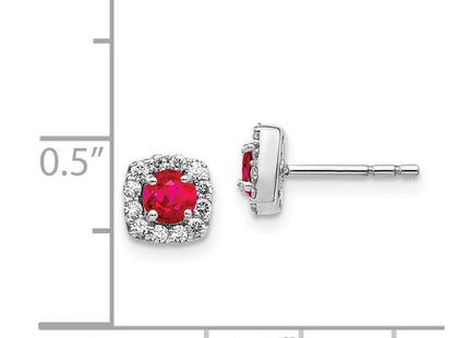 14k White Gold Earrings Style EM5589 - Classique Jewelry Inc.