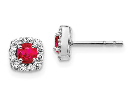 14k White Gold Earrings Style EM5589 - Classique Jewelry Inc.