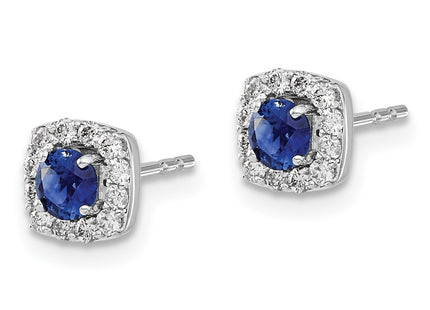 14k White Gold Earrings Style EM5589 - Classique Jewelry Inc.