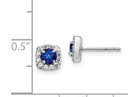 14k White Gold Earrings Style EM5589 - Classique Jewelry Inc.