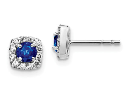 14k White Gold Earrings Style EM5589 - Classique Jewelry Inc.