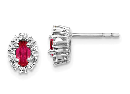 14k White Gold Earrings Style EM5591 - Classique Jewelry Inc.