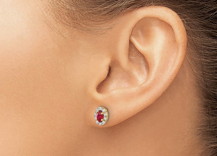 14k Yellow Gold Earrings Style EM5591 - Classique Jewelry Inc.