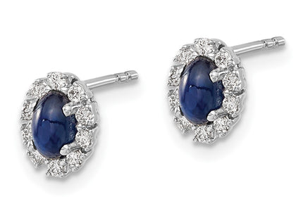 14k White Gold Earrings Style EM5591 - Classique Jewelry Inc.