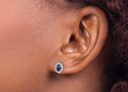 14k White Gold Earrings Style EM5591 - Classique Jewelry Inc.