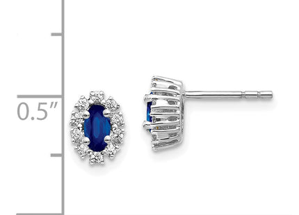 14k White Gold Earrings Style EM5591 - Classique Jewelry Inc.