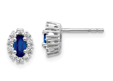 14k White Gold Earrings Style EM5591 - Classique Jewelry Inc.
