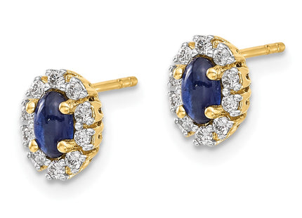14k Yellow Gold Earrings Style EM5591 - Classique Jewelry Inc.